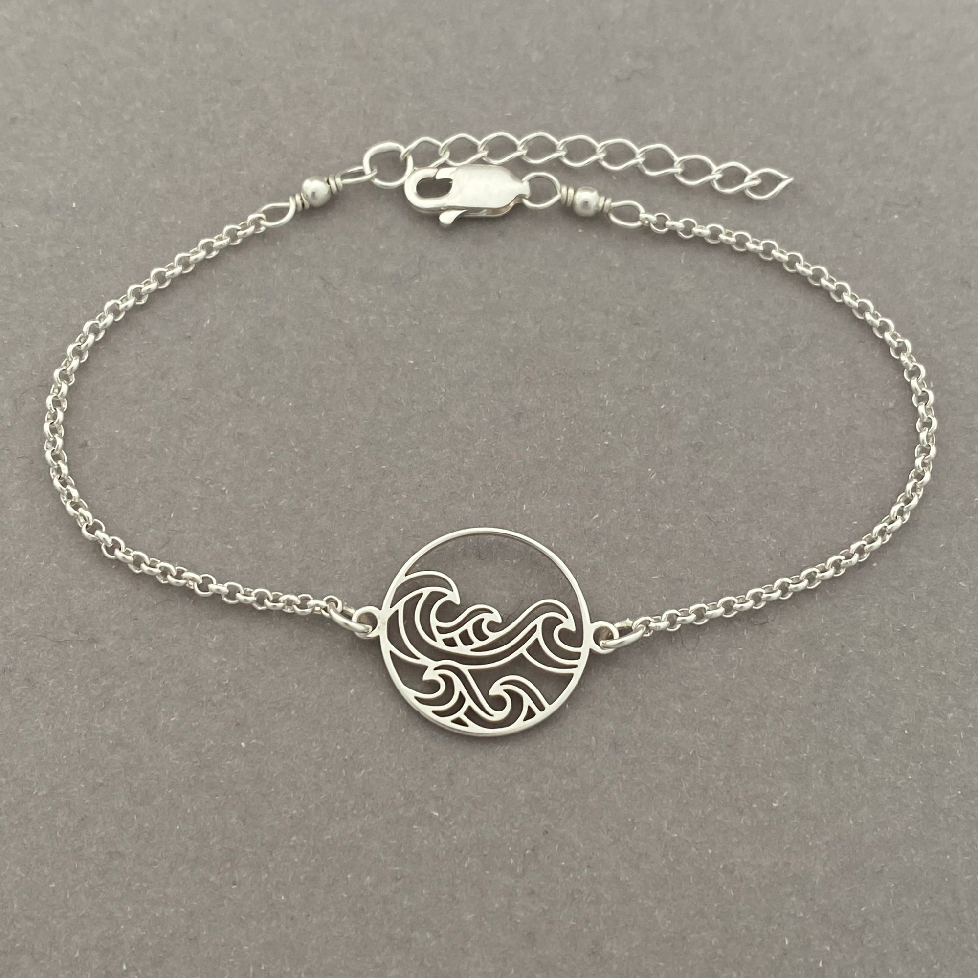 Sterling Silver Wave Bracelet