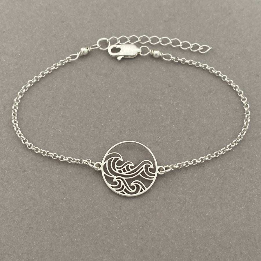 Sterling Silver Wave Bracelet