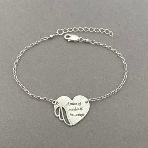 Sterling Silver Memorial Bracelet - Sympathy gift, Memorial jewellery