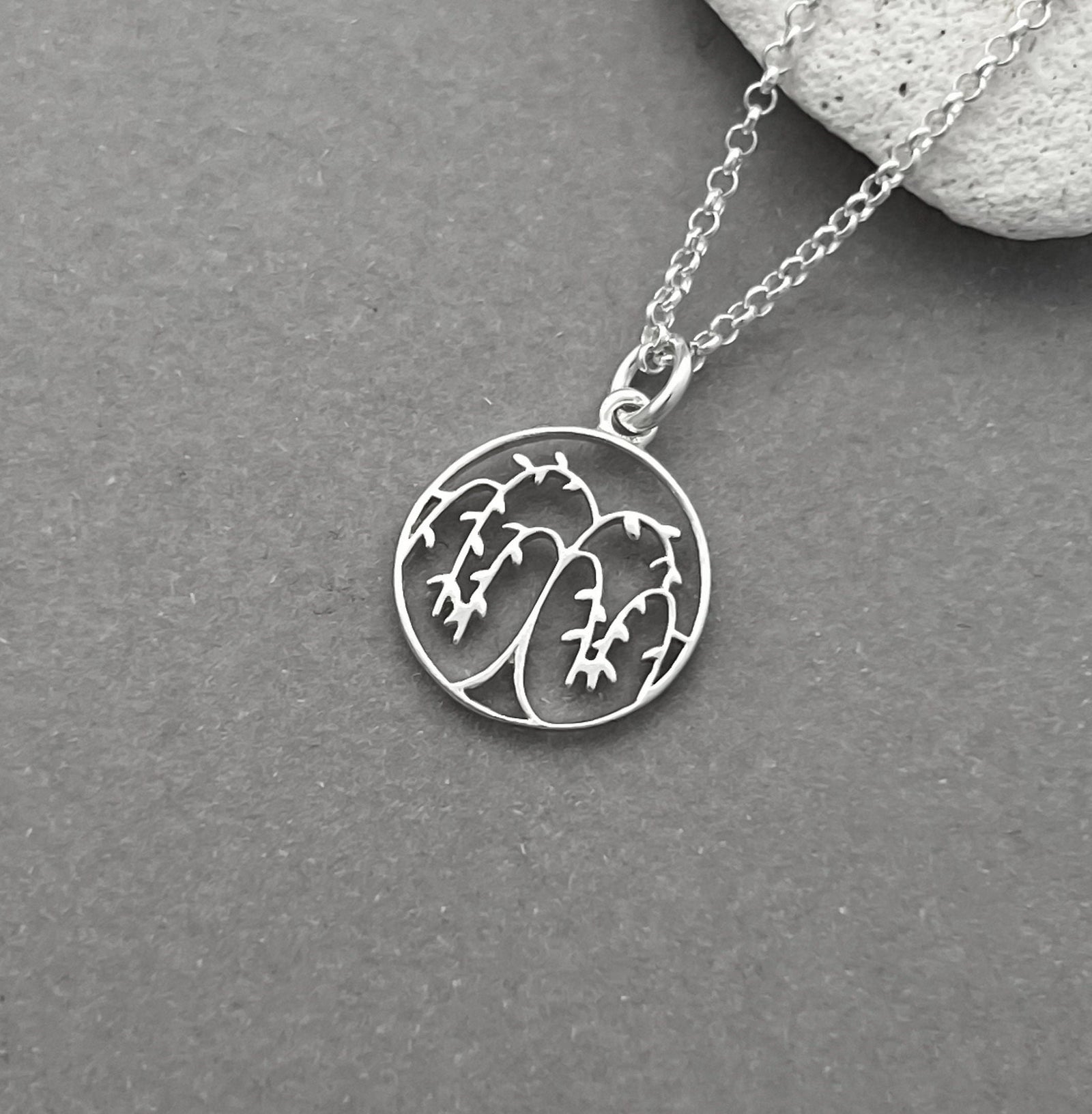 Sterling Silver Willow Tree Necklace - JewelleryByZM 