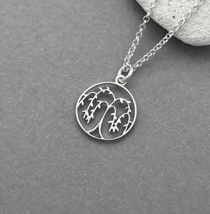 Sterling Silver Willow Tree Necklace
